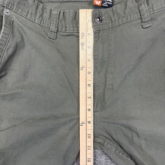 Eddie Bauer Utility Pants Men's 34x32 (36x30) Green Stretch Canvas Ultra Durable - Picture 9 of 10